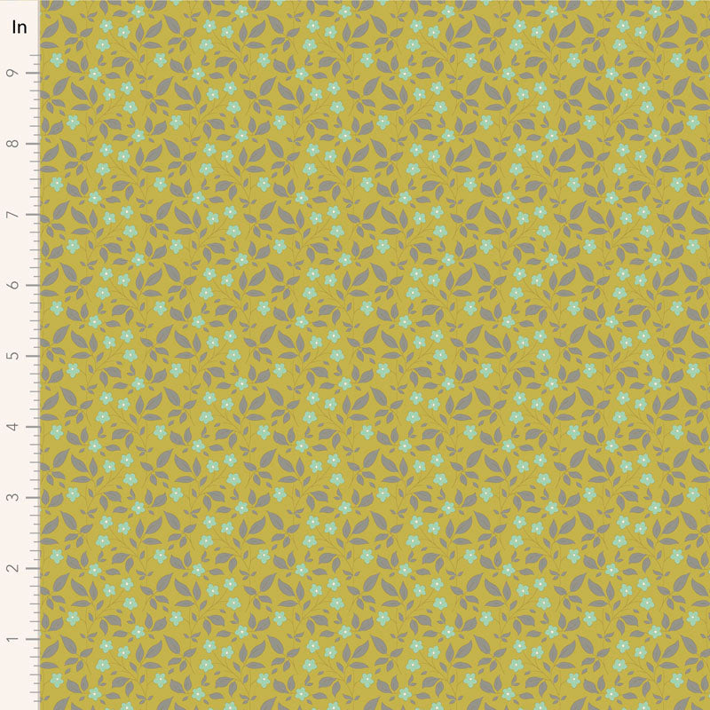 Tilda Sunday Brunch Tipsy Sour Yellow - 110119 - WAS $37 NOW $19 - pre-cut 1 metre piece