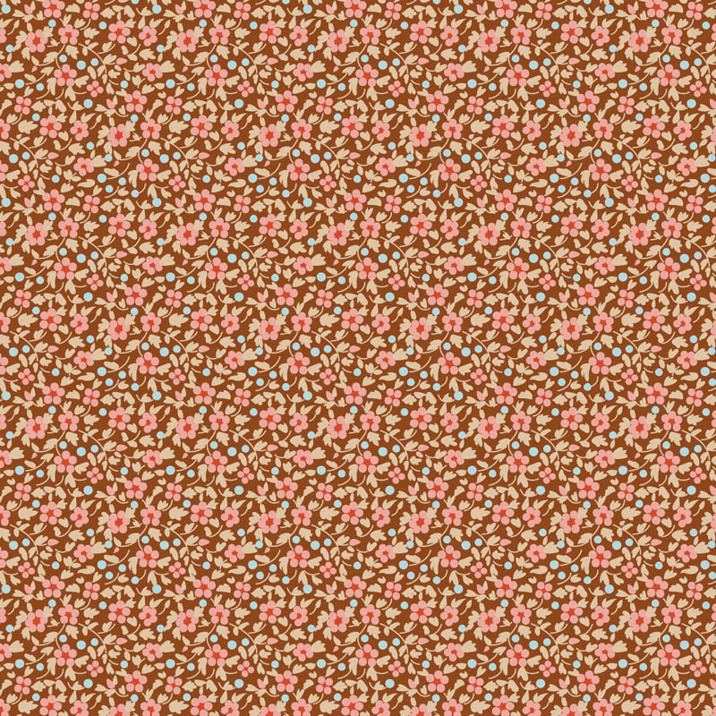 Tilda Creating Memories - 130137 Brie Brown - WAS $37 NOW $19 - A pre-cut 1m piece.