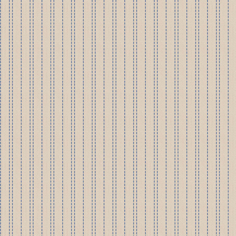 Tilda Creating Memories - 160069 Seamstripe Blue - WAS $37 NOW $19 - A pre-cut 1m piece.