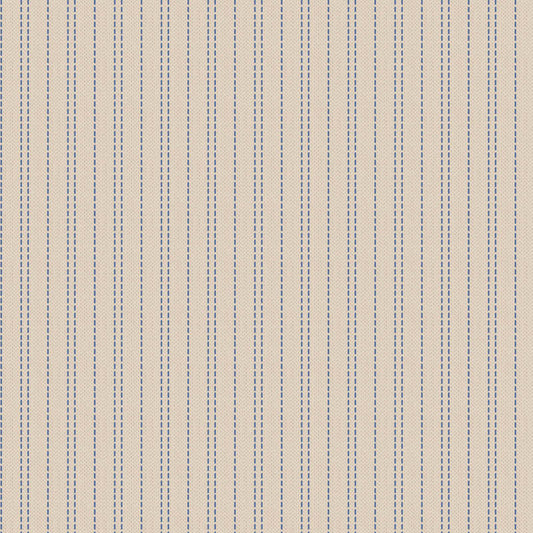 Tilda Creating Memories - 160069 Seamstripe Blue - WAS $37 NOW $19 - A pre-cut 1m piece.