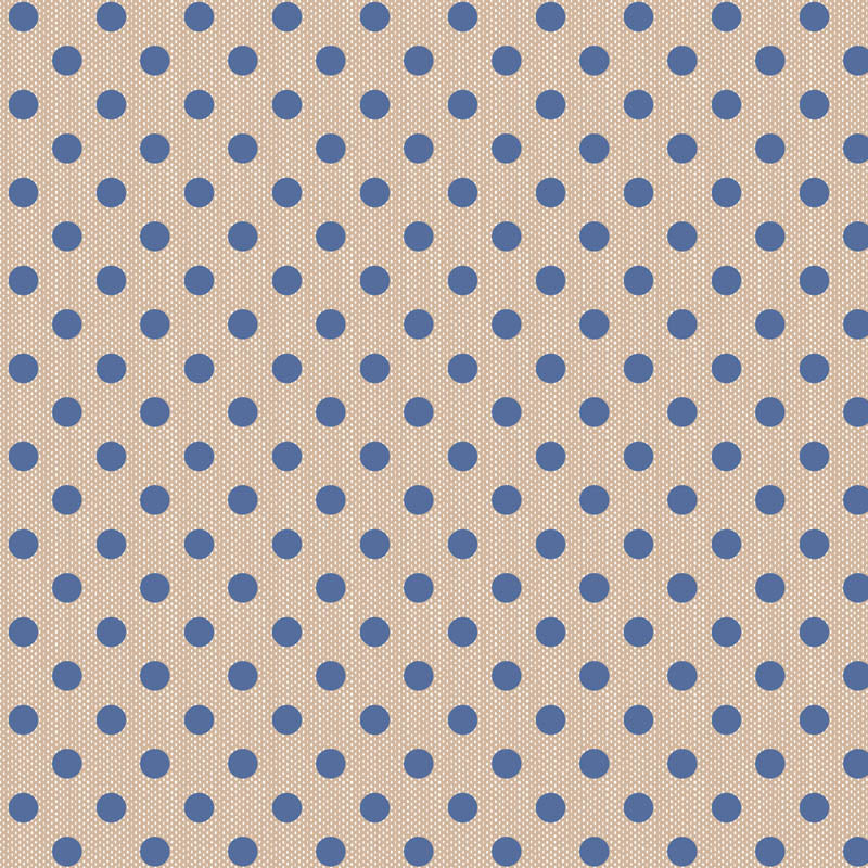 Tilda Creating Memories - 160071 Polkadot Blue - WAS $37 NOW $19 - A pre-cut 1m piece.
