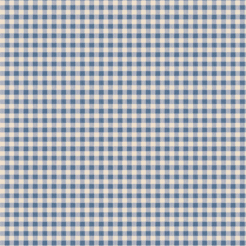 Tilda Creating Memories - 160073 Gingham Blue - A pre-cut 1m piece.