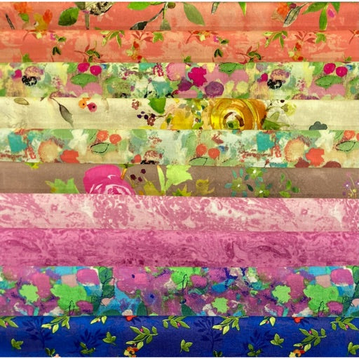 Feathered Friends- 10 pieces - 50cm each - total 5m fabric