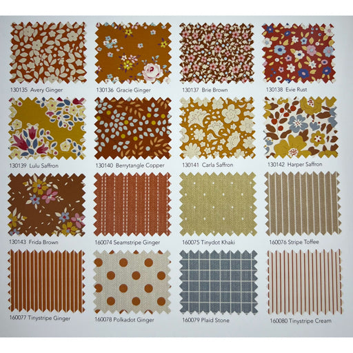 Tilda Creating Memories - AUTUMN - 16 pieces each 30cm x 55 cm