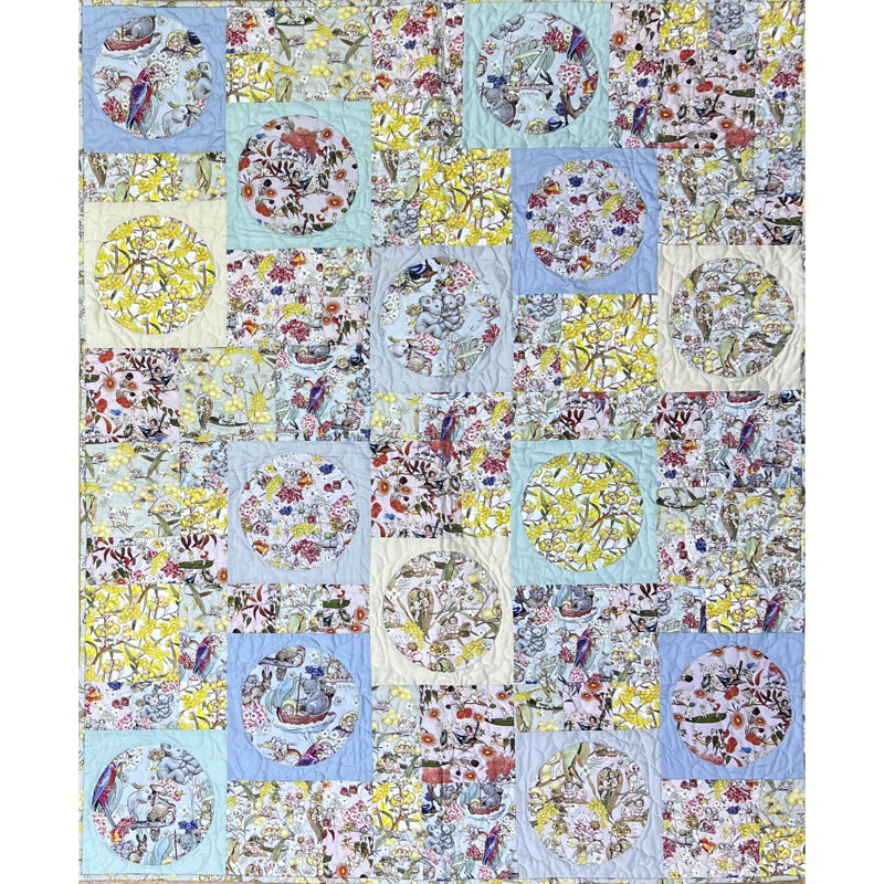 May Gibbs Radiant Circles - 45" x 54" (115cm x 135cm)