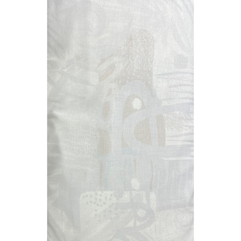Nutex Quilt Backers Geometric White/Grey Wideback 108" 79280-101 - per metre length