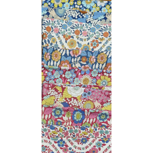 TILDA - SPECIAL FAT QUARTER PACK #19 - Blue/Red - 10 Fat Quarters