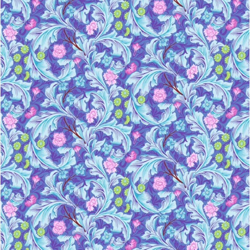 Kaffe X Morris and Co Leicester Cobolt QBKW002Cobolt - Sateen Wideback 108"- per metre length (Copy)