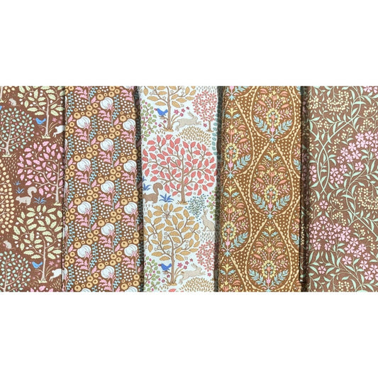 Tilda Sanctuary - Ochre/Caramel WAS $92 NOW $50 - 5 pieces 50cm (Equivalent to 2.5m)