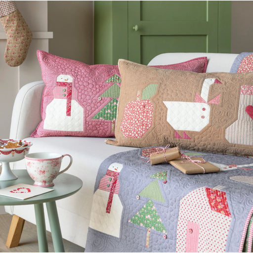 Tilda Christmas Calendar Quilt - 53" x 56" - Winter Creating Memories Fabrics