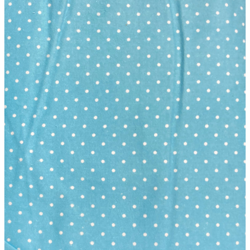 Cosy Cotton Flannel Blue Spot - 4.4m length