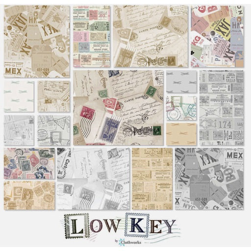 Low Key FAT QUARTER PACK - 15 pieces