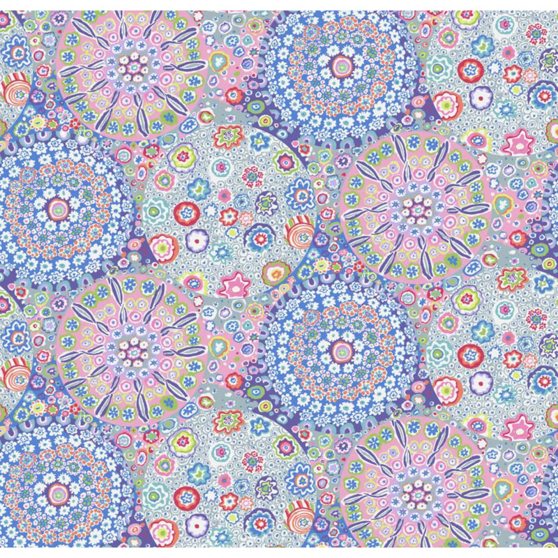 Kaffe Fassett Millefiore Pastel QBGP006Pastel - Sateen Wideback 108"- per metre length
