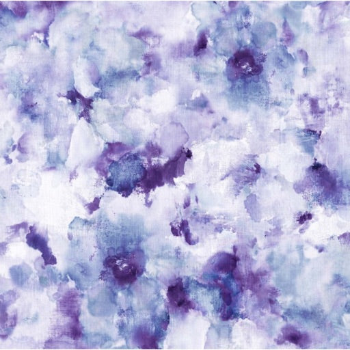 Watercolour Wide Backing Periwinkle 9414  - per metre length