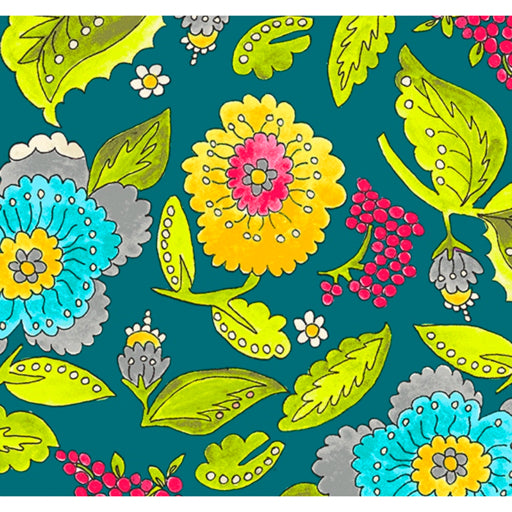 Happy Chance - Garden Teal - 5m length