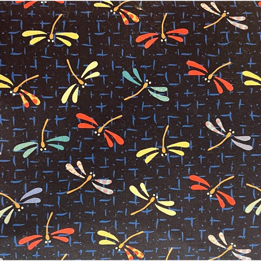 Dragonflies Multi - Oriental Arts Wideback 108" - 2013A - per metre length