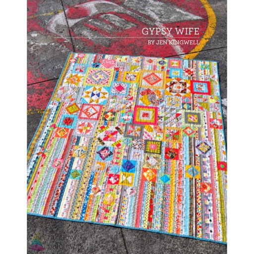 Jen Kingwell Wanderer's Wife (Gypsy Wife) Quilt Pattern - 59"x 68"(150cm x 173cm)