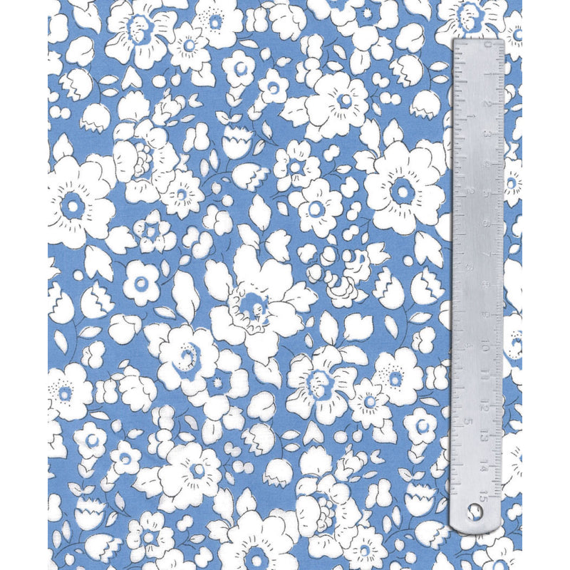 LIBERTY TANA LAWN - Betsy Boo Blue - 1m x 140cm wide