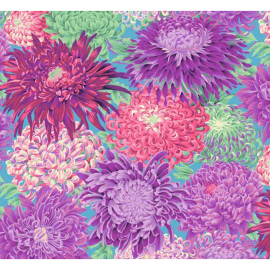 Kaffe Fassett Collective - Japanese Chrysanthemum Magenta - PWPJ041 - per 50cm length