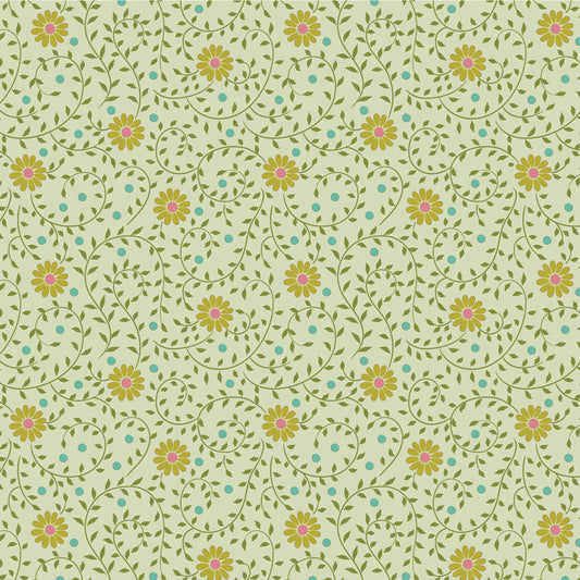 Tilda Sanctuary - 100578 Daisydream Pistachio - per 50cm