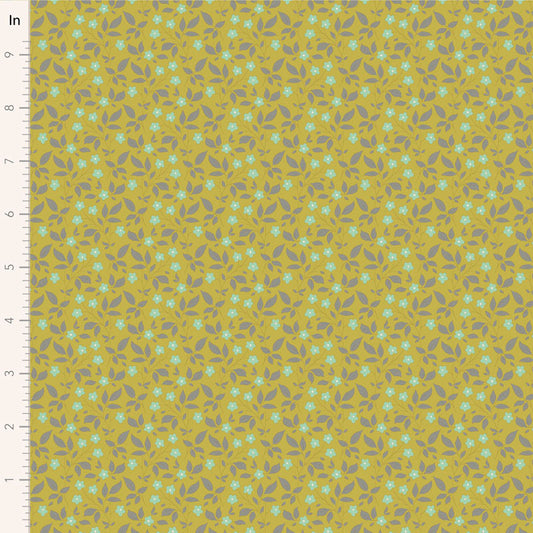 Tilda Sunday Brunch Tipsy Sour Yellow - 110119 - WAS $37 NOW $19 - pre-cut 1 metre piece