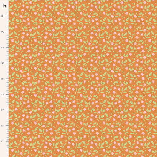 Tilda Sunday Brunch Tipsy Ginger - 110120 - WAS $37 NOW $19 - pre-cut 1 metre piece