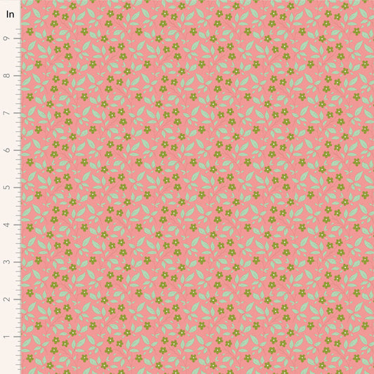 Tilda Sunday Brunch Tipsy Pink - 110121 - WAS $37 NOW $19 - pre-cut 1 metre piece