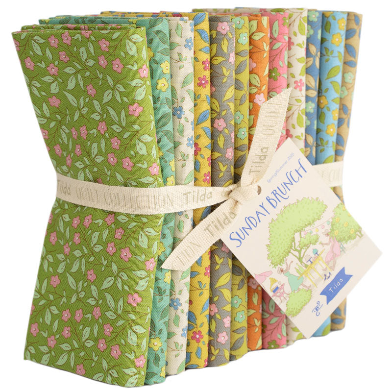 Tilda Sunday Brunch Tipsy - 12 fat quarters each 50cm x 55 cm (Equivalent to 300cm)