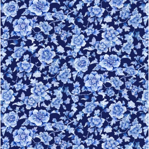 Blue Floral - 4.5m length