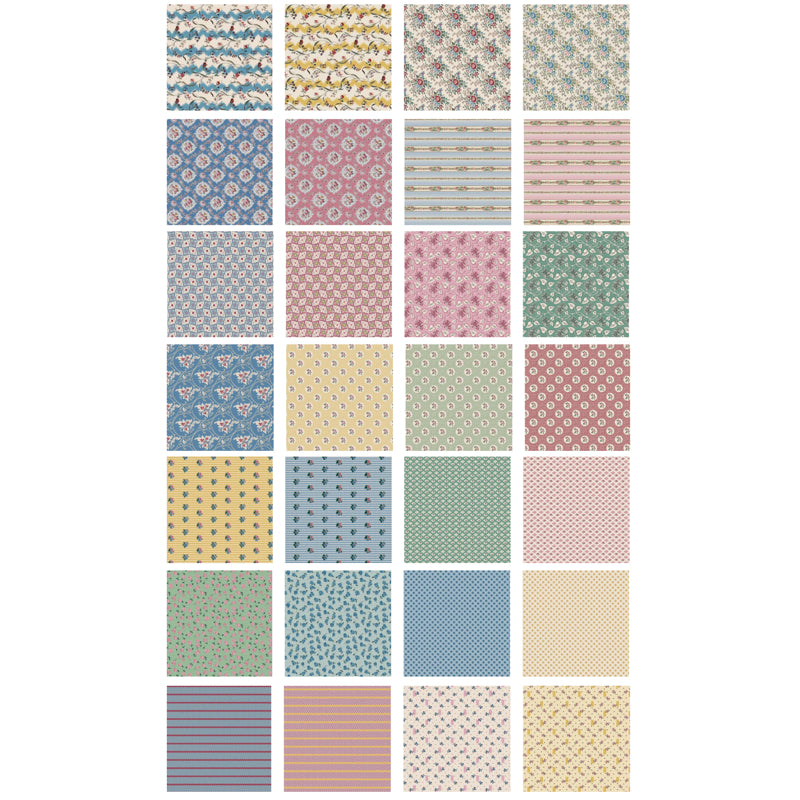 Heritage Garden - Fat Quarter Pack - 28 Pieces