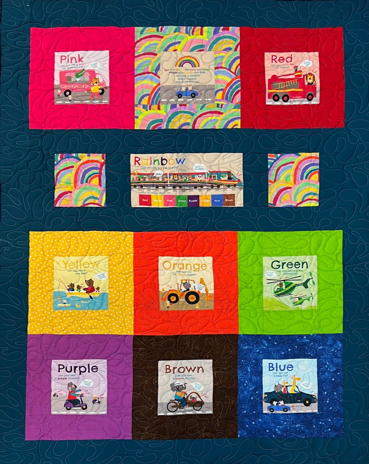 Colours -  Quilt Kit BACKING INCLUDED 01122 - 47" x 58"