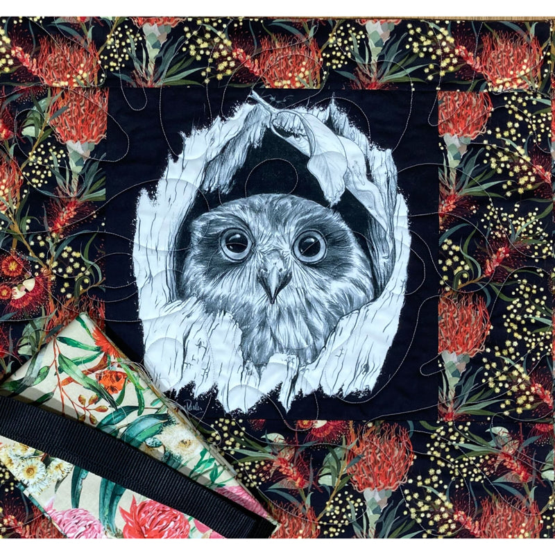 Owl Tote Bag Kit - Artist Natalie Jane Parker