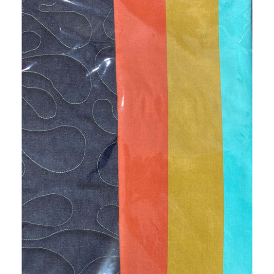 Tote Bag Kit - Denim, with striped lining