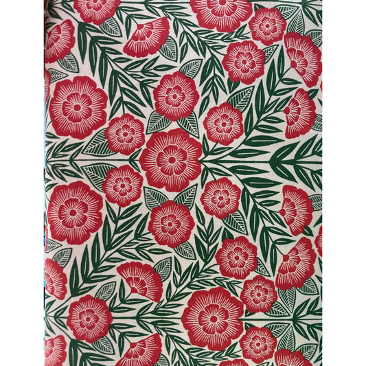 Flowers - red/green - 5m length