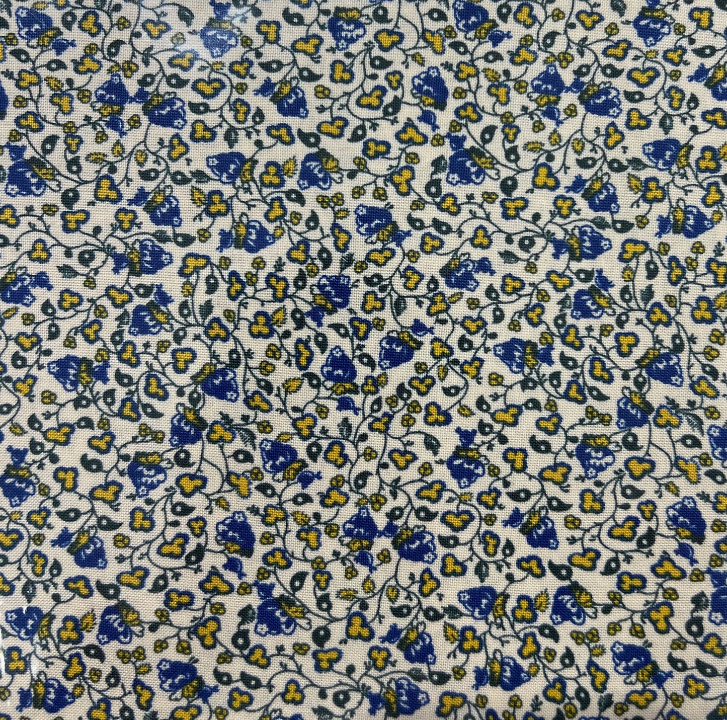 Blue&Yellow Floral - 5m length