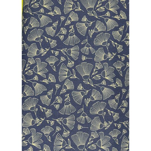 Midnight Flora - Navy - 5.5m length