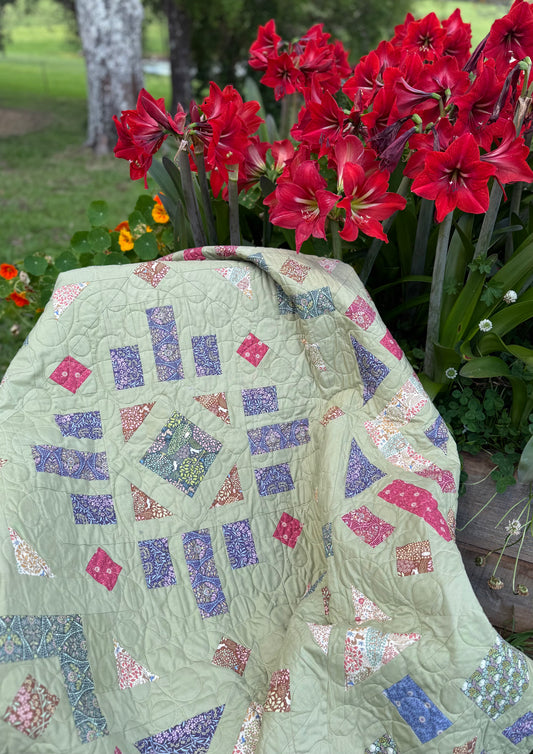 Handmade Tilda Patchwork Throw Quilt 60" x 60" (152 × 152 cm)