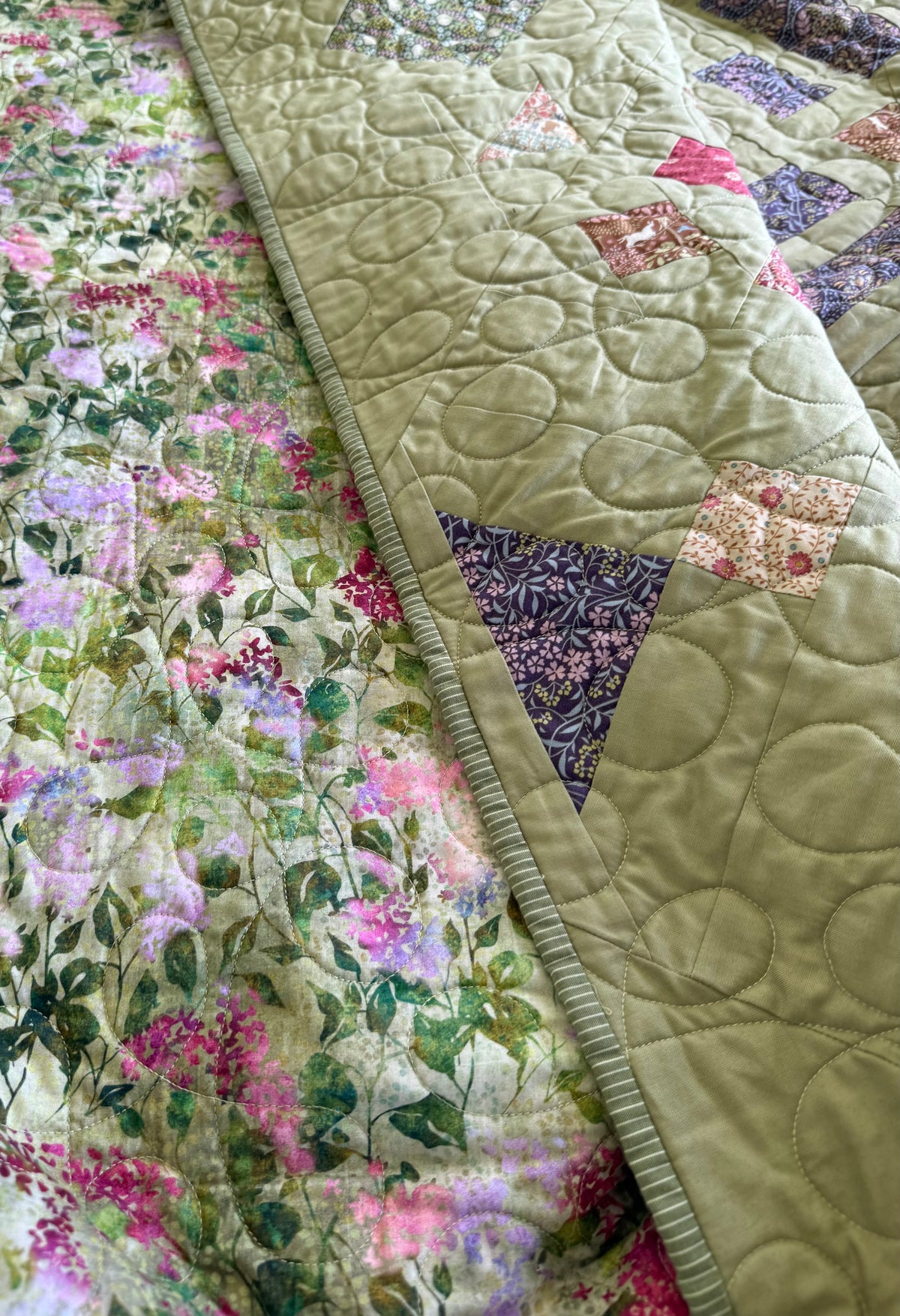 Handmade Tilda Patchwork Throw Quilt 60" x 60" (152 × 152 cm)