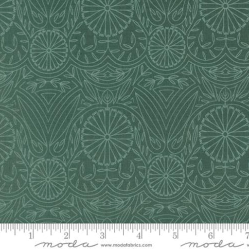 Green Tonal Imaginary Flowers - 5m length