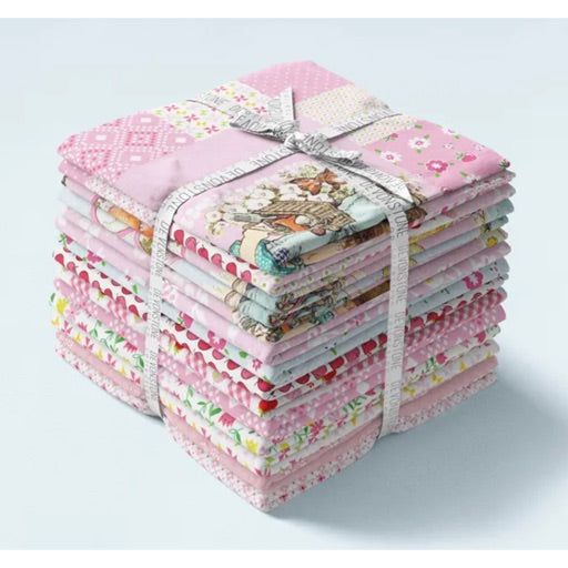 Sarah Kay FAT QUARTER PACK - 1 panel + 13 Fat quarters