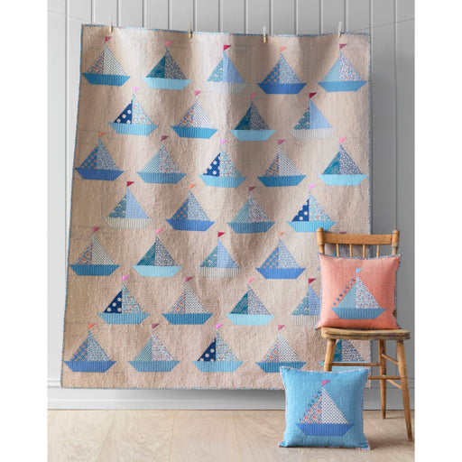 Tilda Sailboat Quilt Kit - 58" x 68" - Summer Creating Memories Fabrics