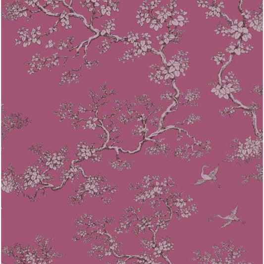 Florence Broadhurst Berry Sunset Collection  L01912-3  The Cranes  - 5m length