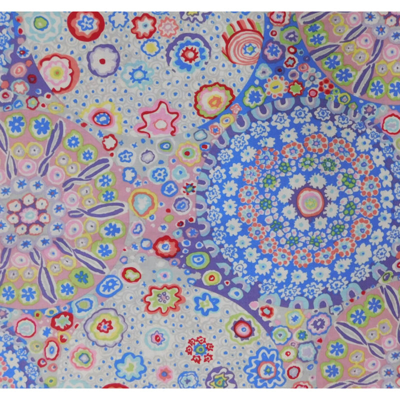Kaffe Fassett Millefiore Pastel QBGP006Pastel  - Sateen Wideback 108"- per metre length