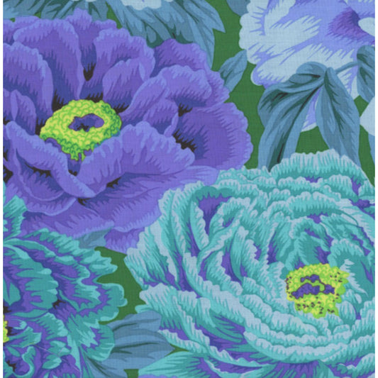 Kaffe Fassett Collective - Tibetan Peony Blue - PWPJ136 - per 50cm length