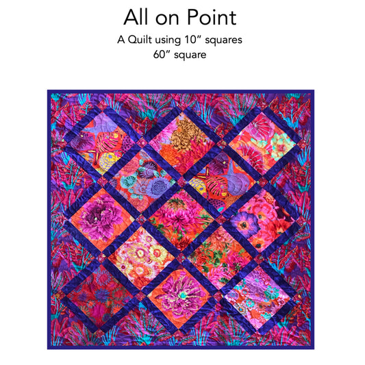 All on Point Quilt Pattern (PDF - This is a digital download)
