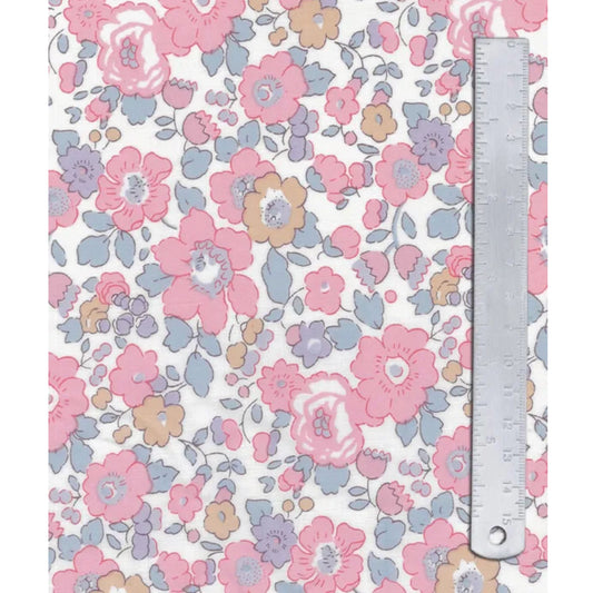 LIBERTY TANA LAWN - Betsy Baby Pink - 1m x 140cm wide