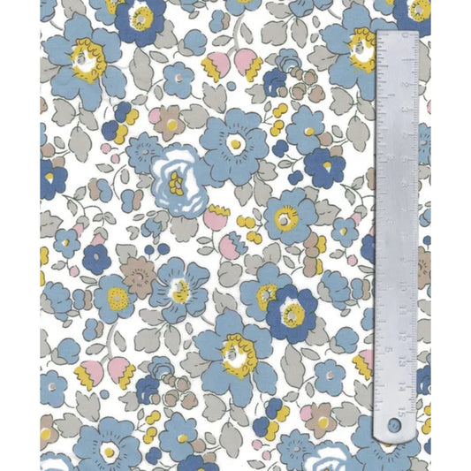 LIBERTY TANA LAWN - Betsy Blue - 1m x 140cm wide