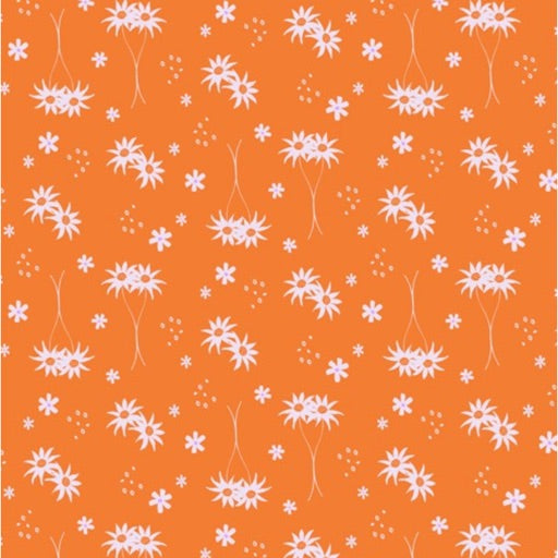 Orange Floral - 5m length