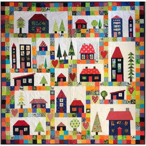 RP Houses Quilt Pattern Booklet - 50pages - 64” square
