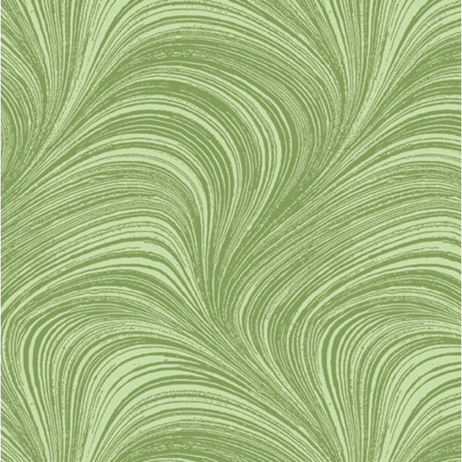 Wideback Wave Texture - Green - 2966W-42 - per metre length